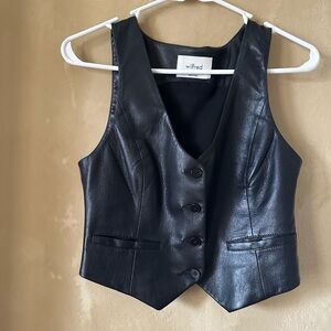Aritzia Wilfred Leather Vest